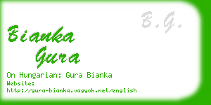 bianka gura business card
